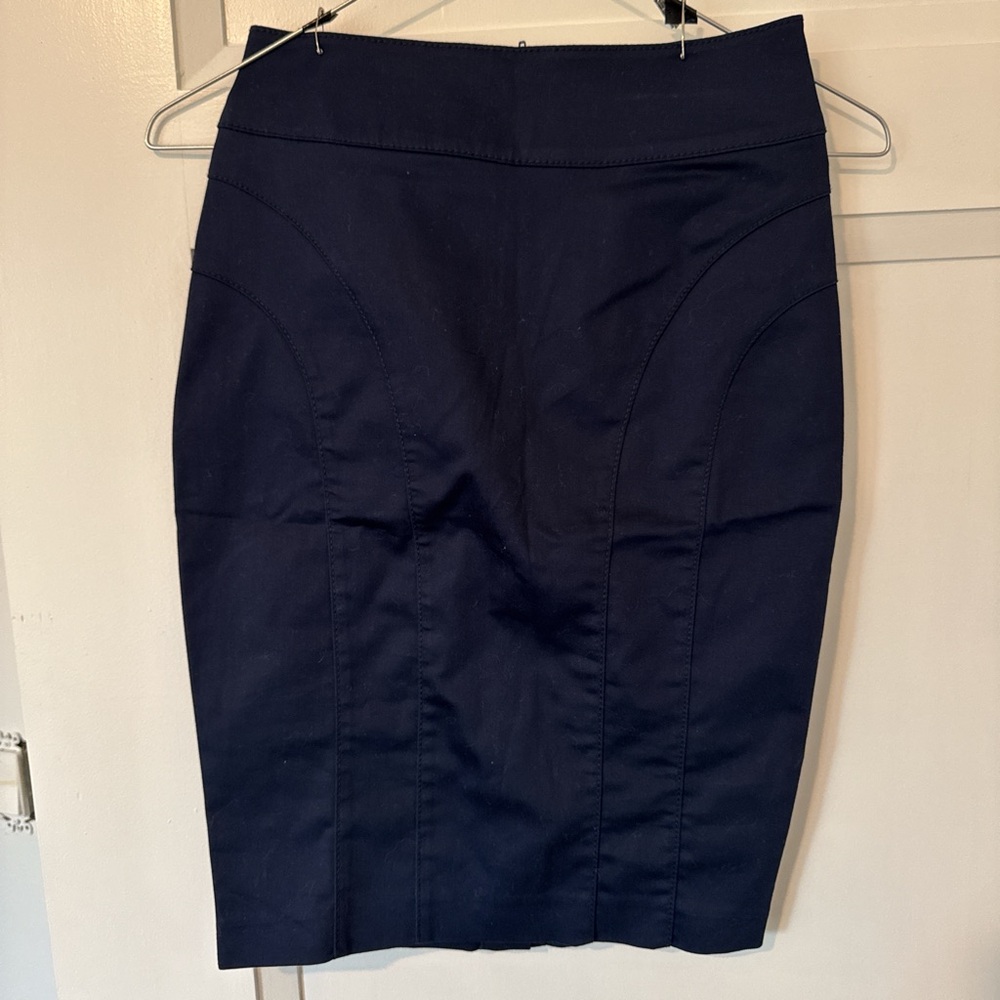 H&M Dark Blue Pencil Skirt